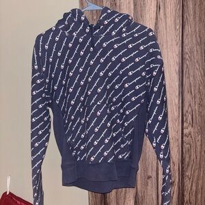 Champion Dark Blue Reverse Weave Hoodie